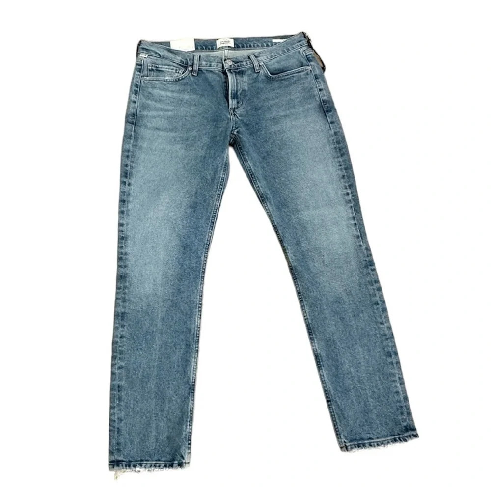 Citizens of Humanity Racer Low Rise Slim Distressed Hem Denim Jeans Size 29 NWT